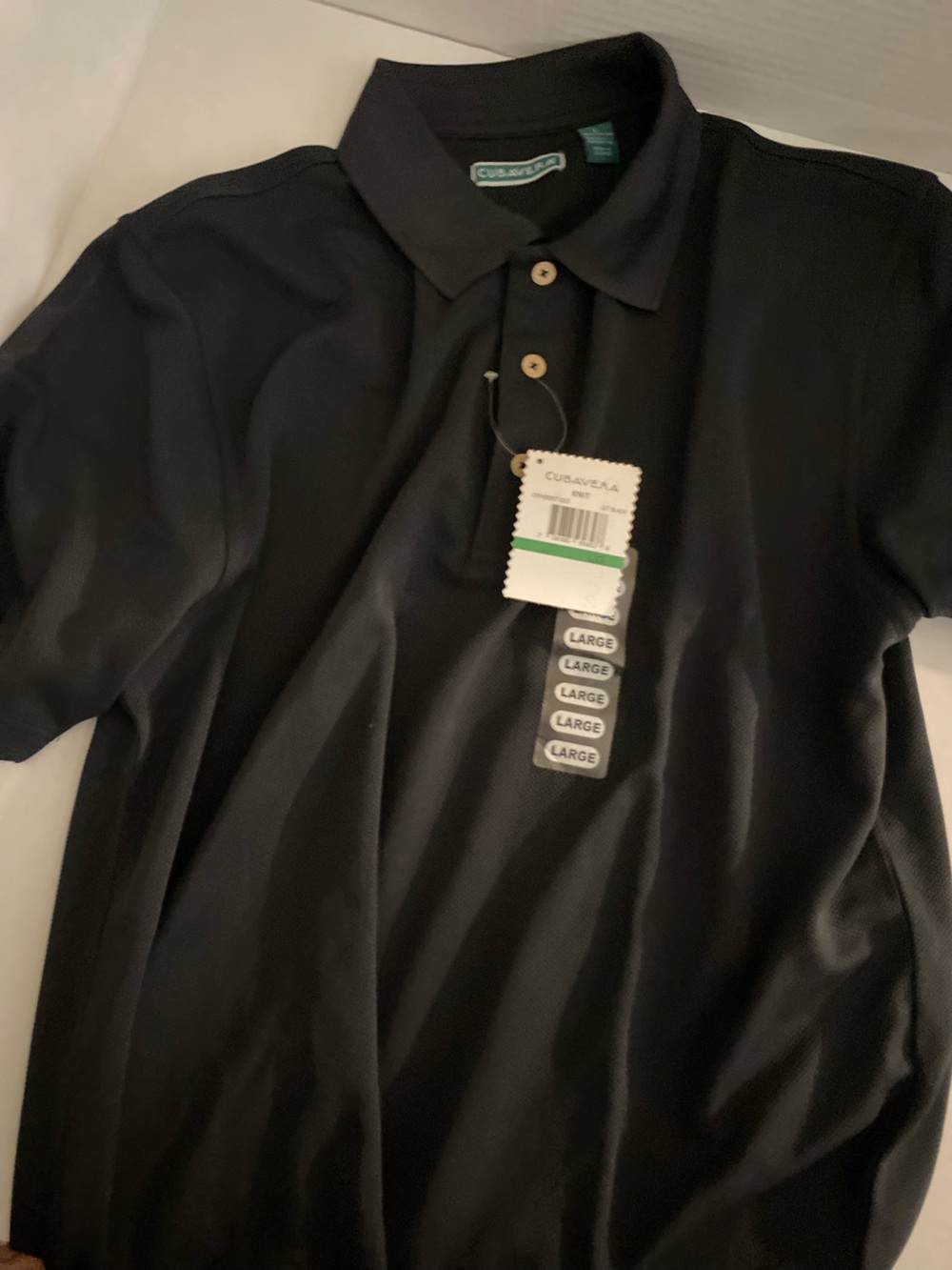 Cubavera Men's Black Lightweight Shirt